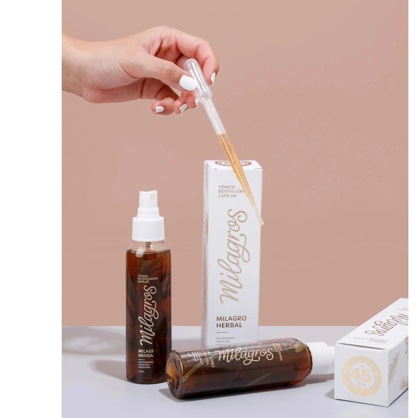 Tónico Revitalizante Capilar Milagro Herbal (tónico con romero)