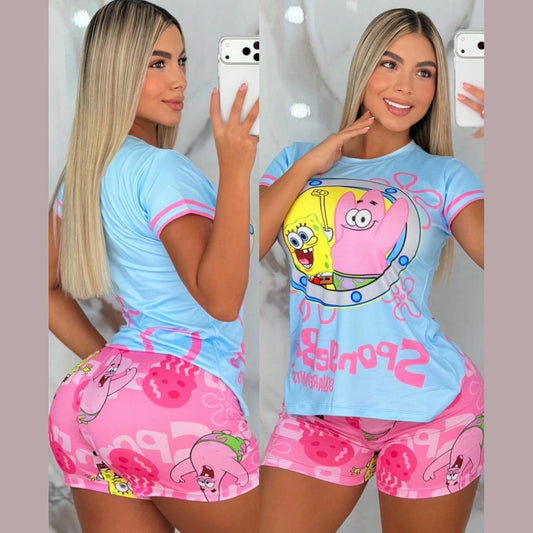 Pijama Short y Camiseta Bob Esponja