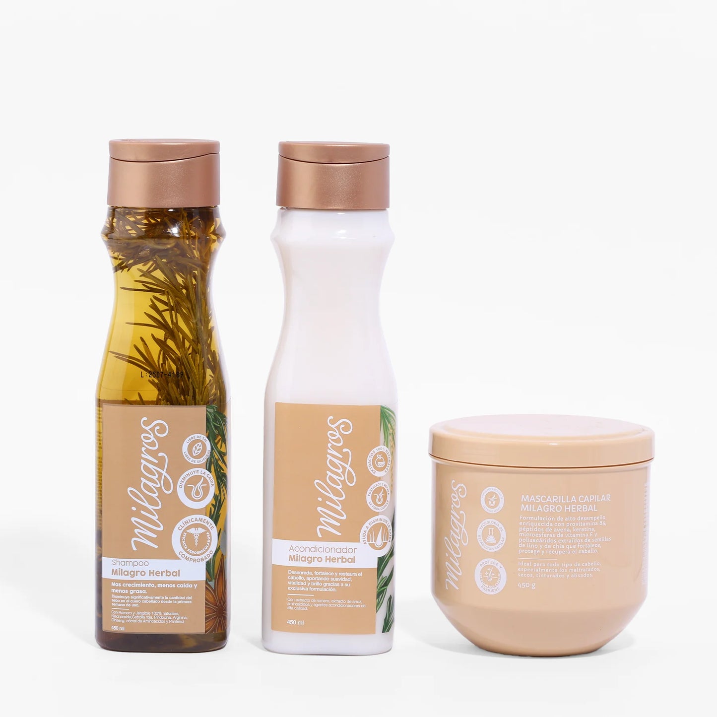 Kit Milagro Herbal Antigrasa Anticaida