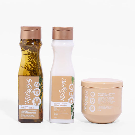 Kit Milagro Herbal Antigrasa Anticaida