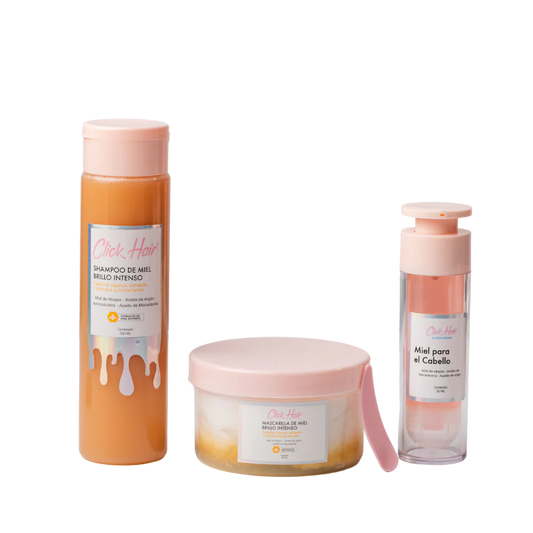 Combo Miel Click Hair - Ritual Capilar de Oro