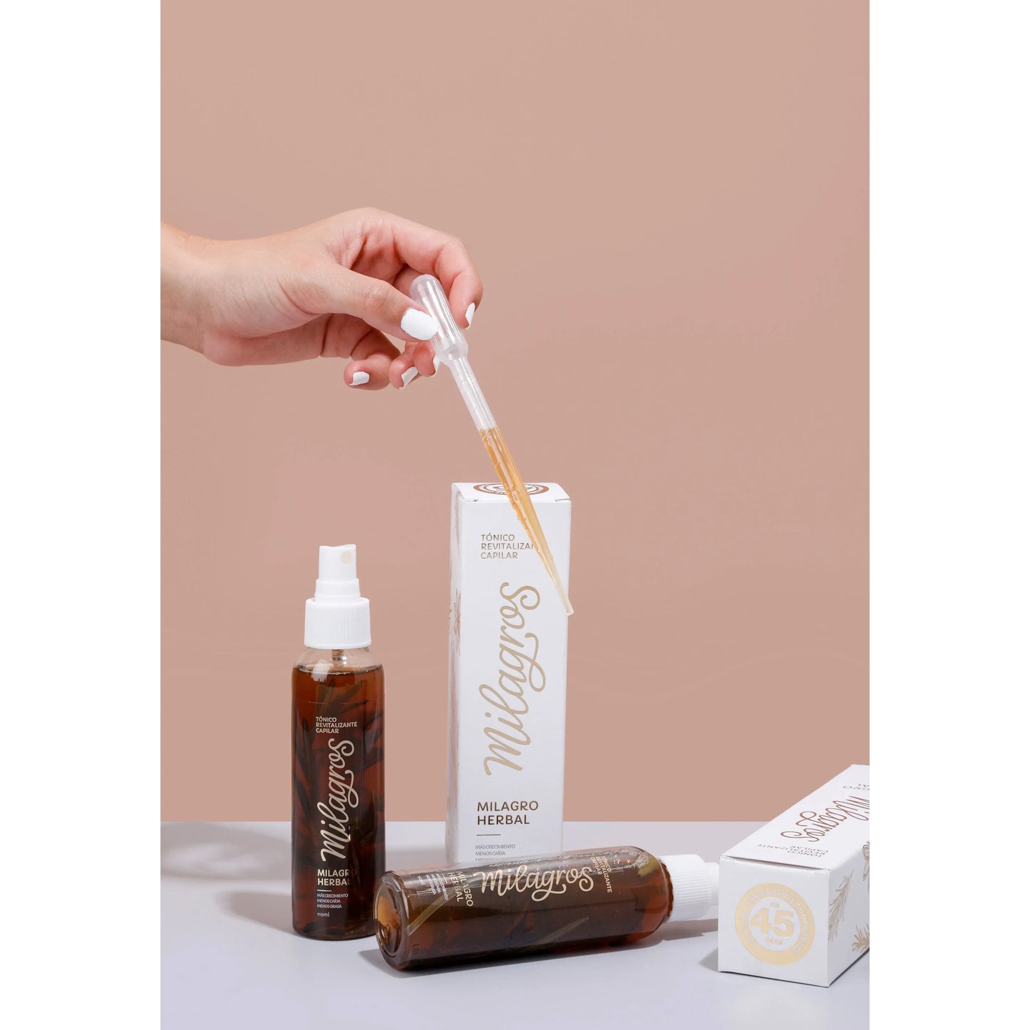 Tónico Revitalizante Capilar Milagro Herbal (tónico con romero)
