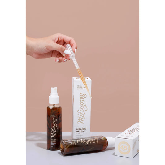 Tónico Revitalizante Capilar Milagro Herbal (tónico con romero)